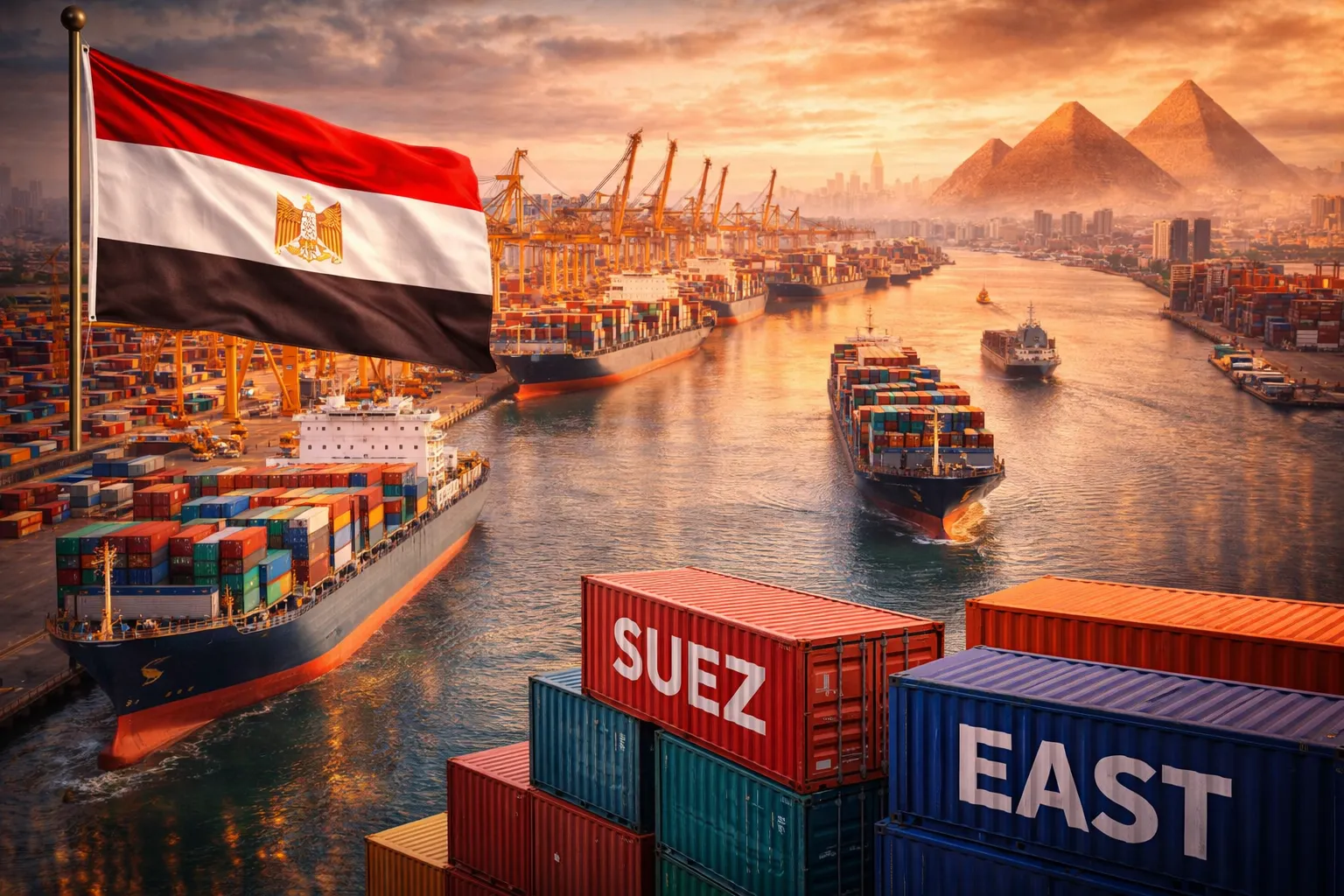 موانئ في مصر تشهد زيادة في حركة التجارة بعد إغلاق مضيق هرمز